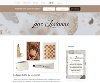 Parjosiane.com(Un blogue lifestyle par Josianne Isabel) Screenshot