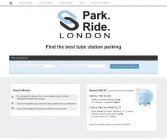Parkandridelondon.com(Parking in london near stations) Screenshot