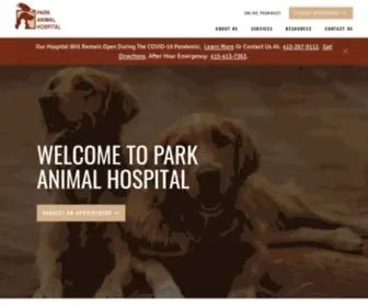 Parkanimalvetsf.com(Park Animal Hosptial) Screenshot