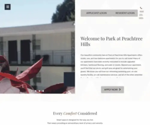 Parkatpthills.com(Parkatpthills) Screenshot