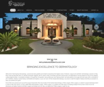 Parkavedermatology.com(Jacksonville Dermatologist) Screenshot