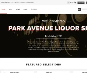 Parkaveliquor.com(Park Avenue Liquor) Screenshot