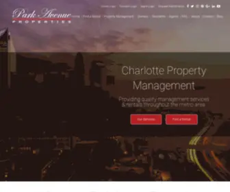 Parkavenuecharlotte.com(Charlotte Property Management and Property Managers) Screenshot