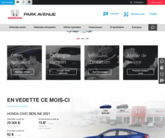 Parkavenuehonda.com(Park Avenue Honda) Screenshot