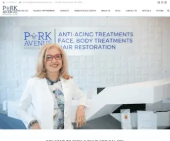 Parkavenuemedicalspa.com(Park Avenue Medical Spa Westchester NY & Greenwich CT Skin Care) Screenshot