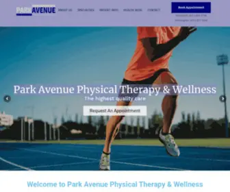 Parkavept.com(Park Avenue Physical Therapy & Wellness) Screenshot