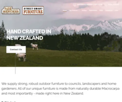 Parkbenches.co.nz(Park Benches New Zealand) Screenshot