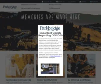 Parkbridge.com(Home) Screenshot