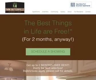 Parkbutterfieldapts.com(Luxury Apartments in Mundelein) Screenshot