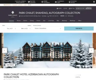 Parkchaletshahdag.com(Azerbaijan Hotels) Screenshot
