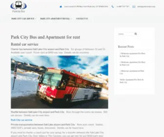 Parkcitybus.com(Car Park City Bus service and apartment for rent in Park city) Screenshot