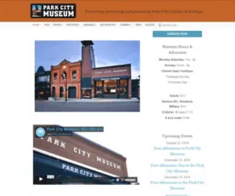 Parkcityhistory.org(Park City Museum) Screenshot