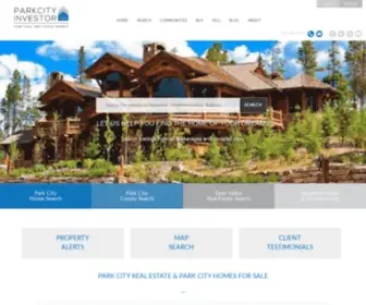 Parkcityinvestor.com(Park City Real Estate I Park City Homes) Screenshot