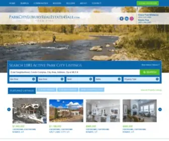 Parkcityluxuryrealestate4Sale.com(Park City Utah Real Estate For Sale) Screenshot