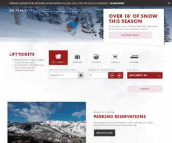 Parkcitymountain.com(Top Utah Skiing & Snowboard) Screenshot