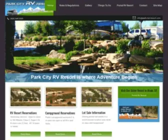 Parkcityrvresort.com(Park City Rv Resort/Campground) Screenshot