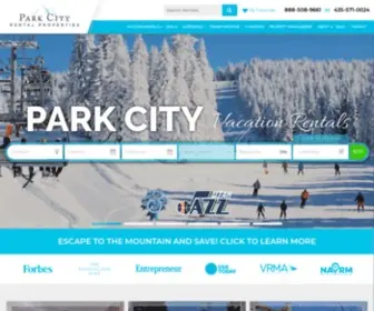 Parkcityvacationrentals.com(Park City Vacation Rentals & Lodging) Screenshot