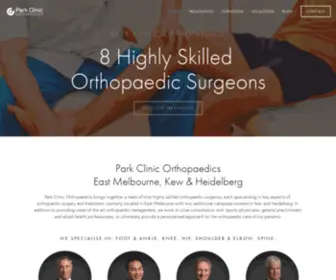 Parkclinic.com.au(Park Clinic Orthopaedics) Screenshot