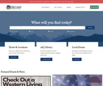 Parkcountylibrary.org(Park County Library System) Screenshot