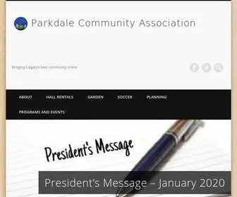 Parkdalecommunity.com(Bringing Calgary's best community online) Screenshot