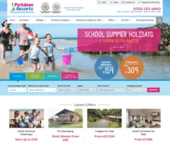 Parkdeanholidays.co.uk(Parkdean Resorts) Screenshot