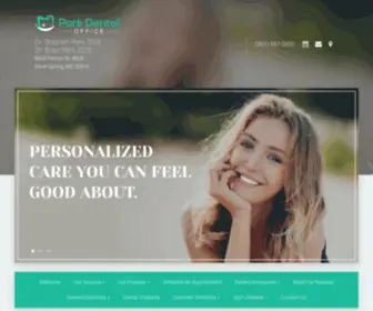 Parkdentaloffice.com(Silver Spring Dentist) Screenshot