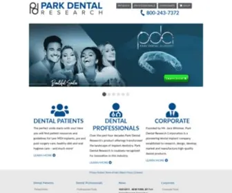 Parkdentalresearch.com(Park Dental Research Corporation) Screenshot