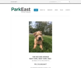 Parkeastanimalhospital.com(Park East Animal Hospital) Screenshot