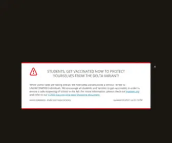 Parkeasths.org(Park East High School) Screenshot