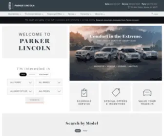 Parker-Lincoln.com(Parker Lincoln) Screenshot