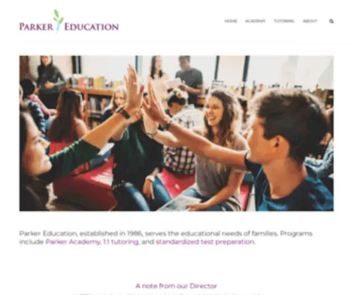 Parkeracademy.com(Parker Education) Screenshot