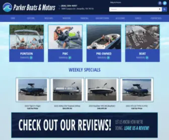 Parkerboatstexas.com(Home Parker Boats & Motors Amarillo) Screenshot