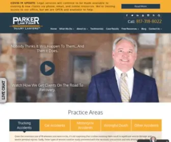 Parkerlawfirm.com(Bedford Texas Personal Injury Lawyers & Car Accident Attorneys) Screenshot