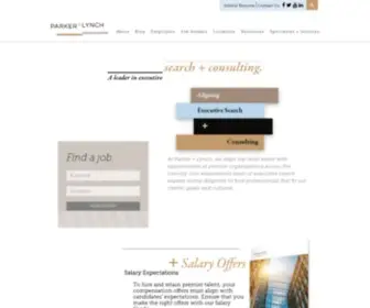 Parkerlynch.com(Executive Search And Recruitment Firm) Screenshot