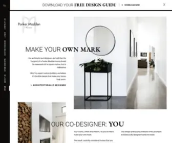 Parkermadden.com.au(Parker Madden Homes) Screenshot