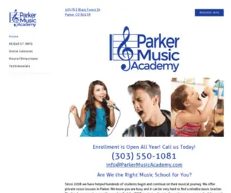 Parkermusicacademy.com(Parker Music Academy) Screenshot