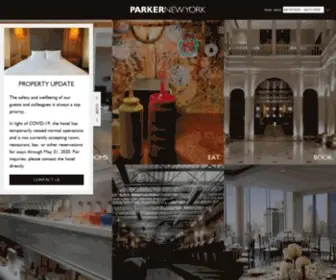 Parkernewyork.com(Luxury Hotel Near Central Park) Screenshot
