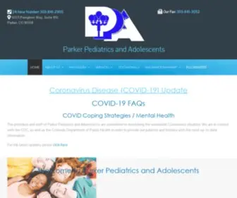 Parkerpediatrics.com(Parker Pediatrics) Screenshot