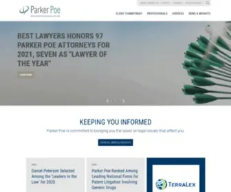 Parkerpoe.com(Parker Poe) Screenshot