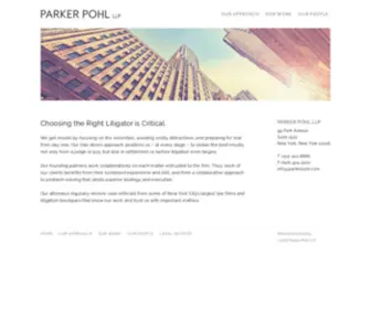 Parkerpohl.com(Parker Pohl LLP) Screenshot