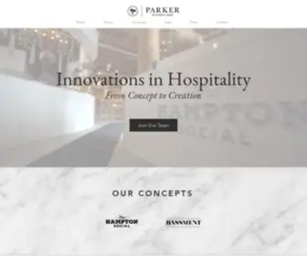 Parkerrestaurantgroup.com(Parker Restaurant Group) Screenshot