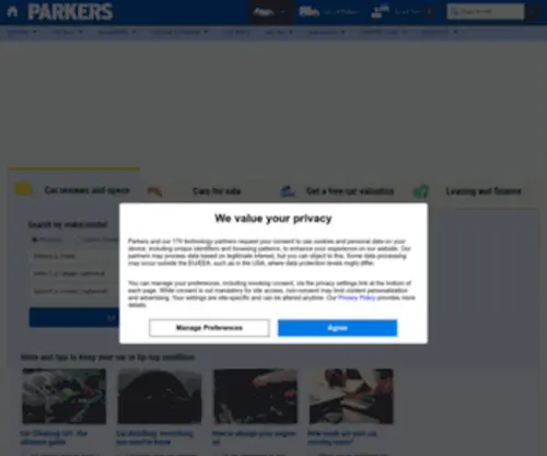 Parkers.co.uk(Trusted) Screenshot
