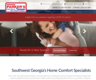 Parkersair.com(Air Conditioning) Screenshot