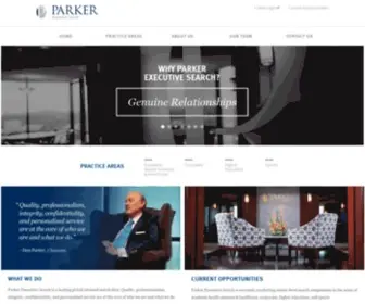Parkersearch.com(Parker Executive Search) Screenshot
