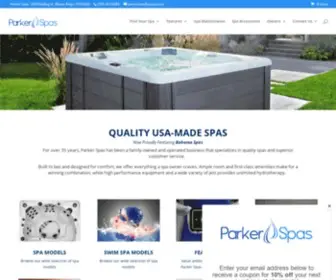 Parkerspas.com(Parker Spas) Screenshot