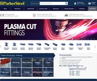 Parkersteel.co.uk(UK Steel Stockholders) Screenshot