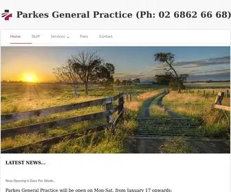 Parkesgp.com.au(Parkes General Practice (Ph) Screenshot