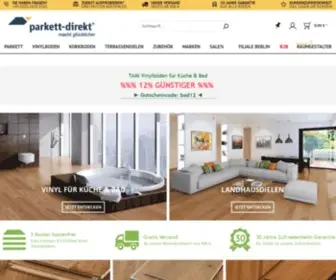 Parkett-Direkt.net(Korkboden Shop) Screenshot