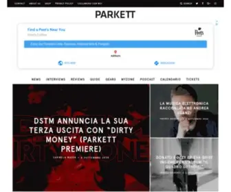 Parkettchannel.it(News, interviste, review e podcast sulla musica elettronica e musica techno) Screenshot