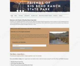 Parkfriends.org(Friends of Big Bend Ranch State Park) Screenshot